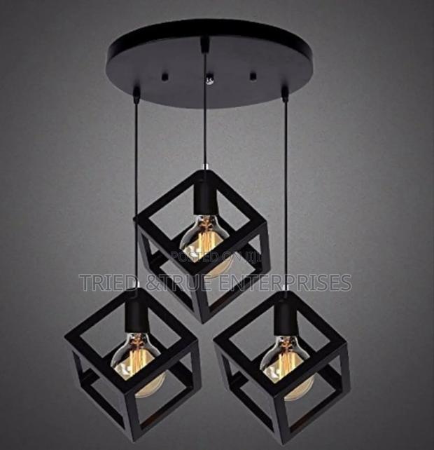3 in 1 Geometric Cage Pendant Light Jt9h