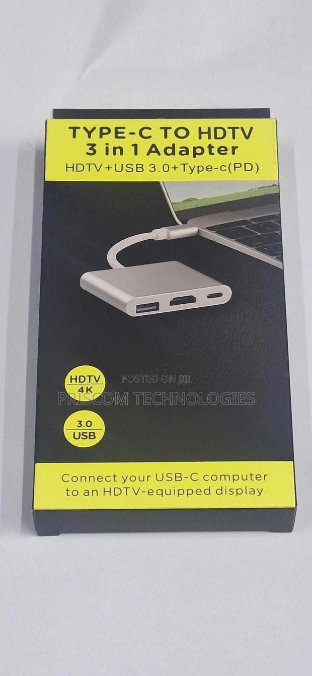 Type C To Hdmi Adapter 3 In 1 Type C Docking Station - thumbnail 2