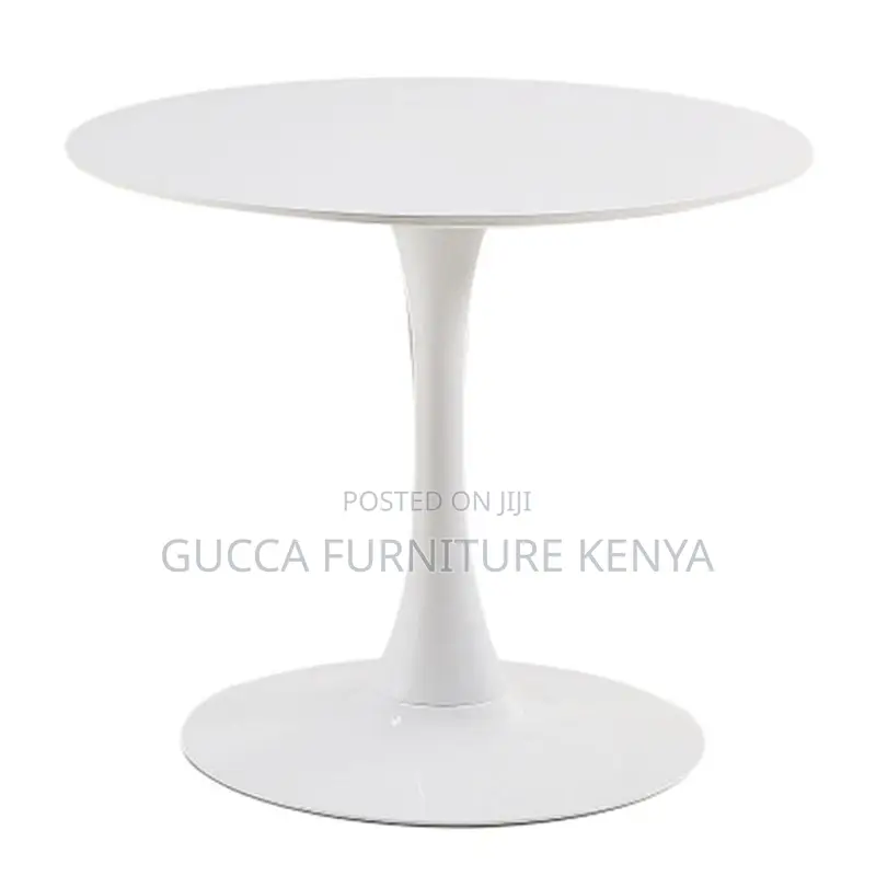 Dining Tables:White Round Marble Bedside Dining Table