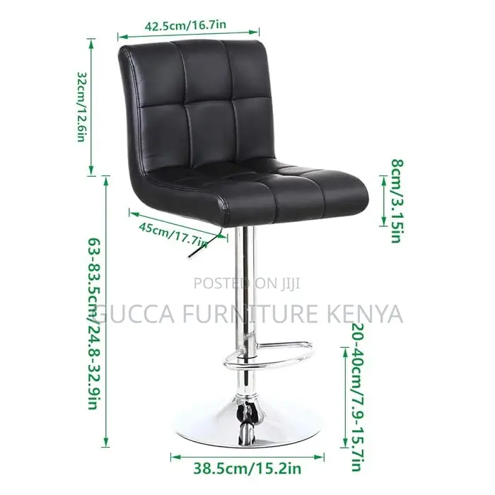 Home Chairs:Homall Modern Adjustable Leather Bar Stool