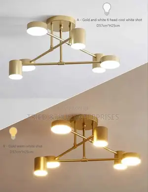 6 Lights Sputnik LED Ceiling Chandelier Lights Tfe8