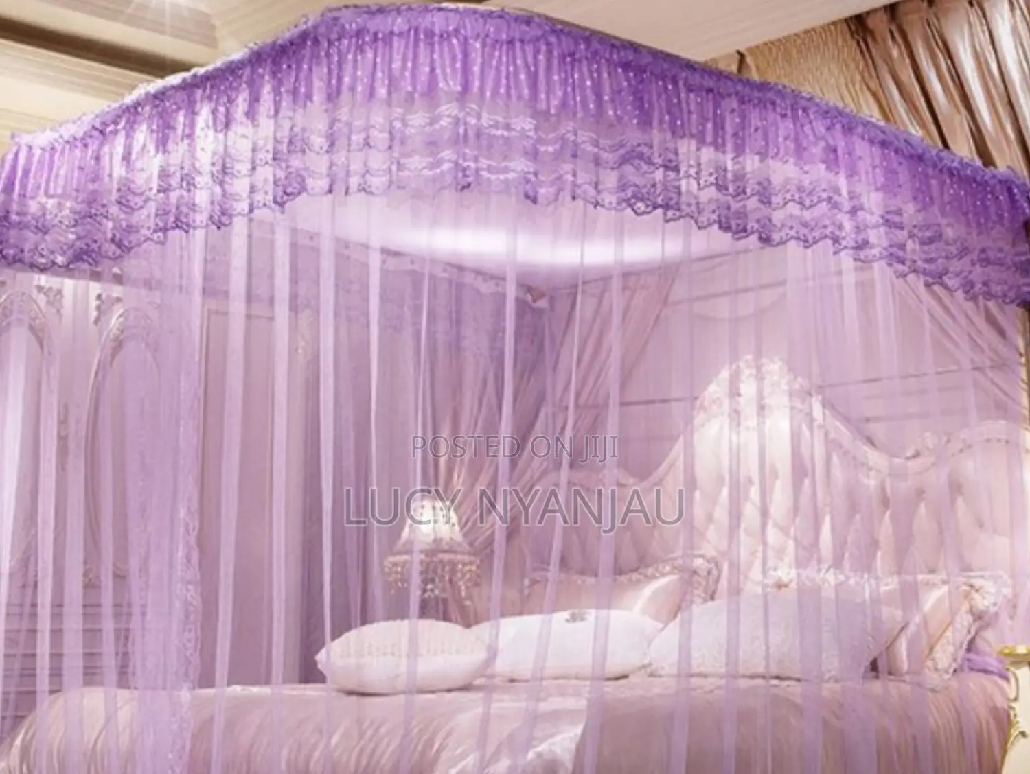 Mosquito Net With Sliding Rails Two Stand
