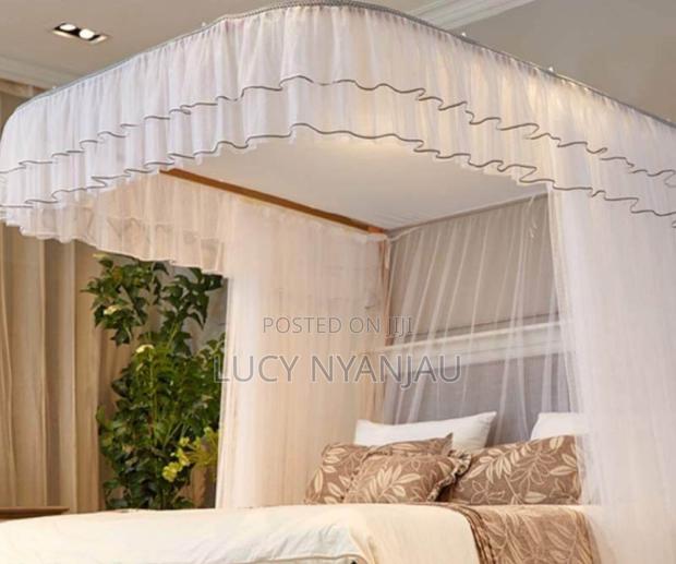 Two Stand Mosquito Net With Sliding Rails