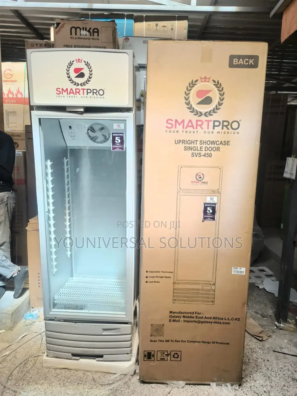 330 Litres SVS-450 Smart Pro Upright Showcase Display