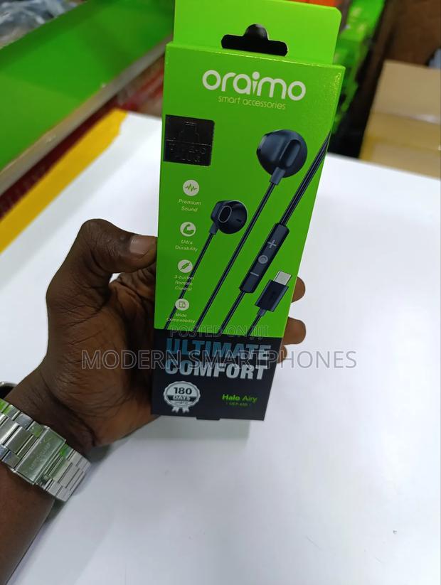 Oraimo Halo Airy Type-C Half in-Ear Wired Headphones
