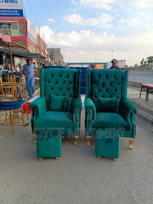 Pedicure Seats 2 Pieces, Plus 2 Poufs