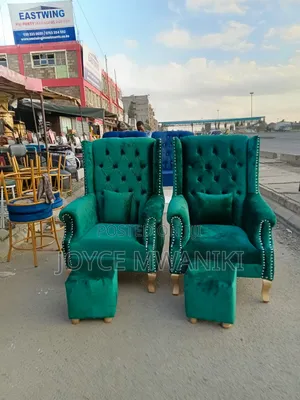 Pedicure Seats 2 Pieces, Plus 2 Poufs