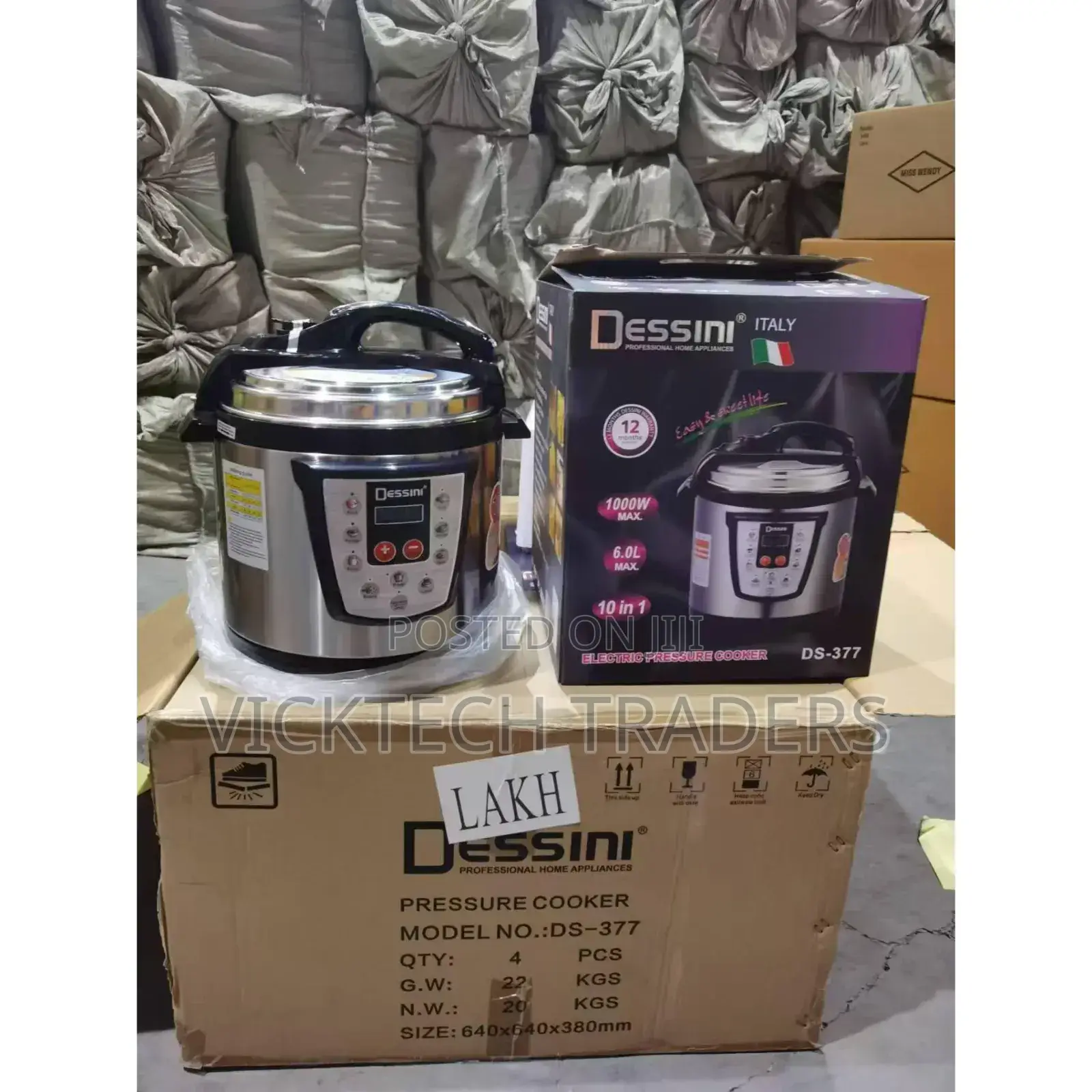 Pressure Cooker 6 Litres,Dessini