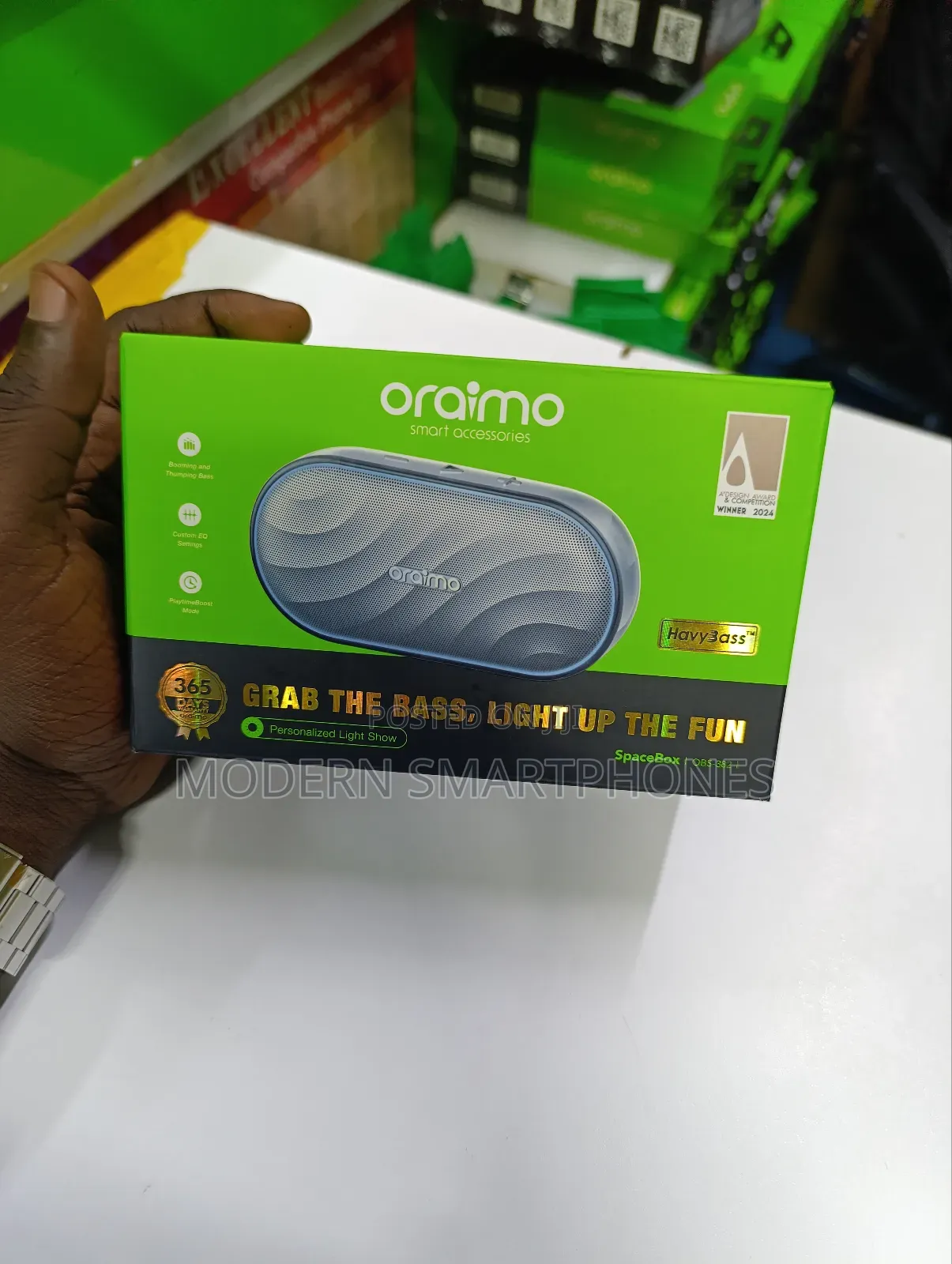 Oraimo Bluetooth Speaker Grab The Bass Light Up The Fan
