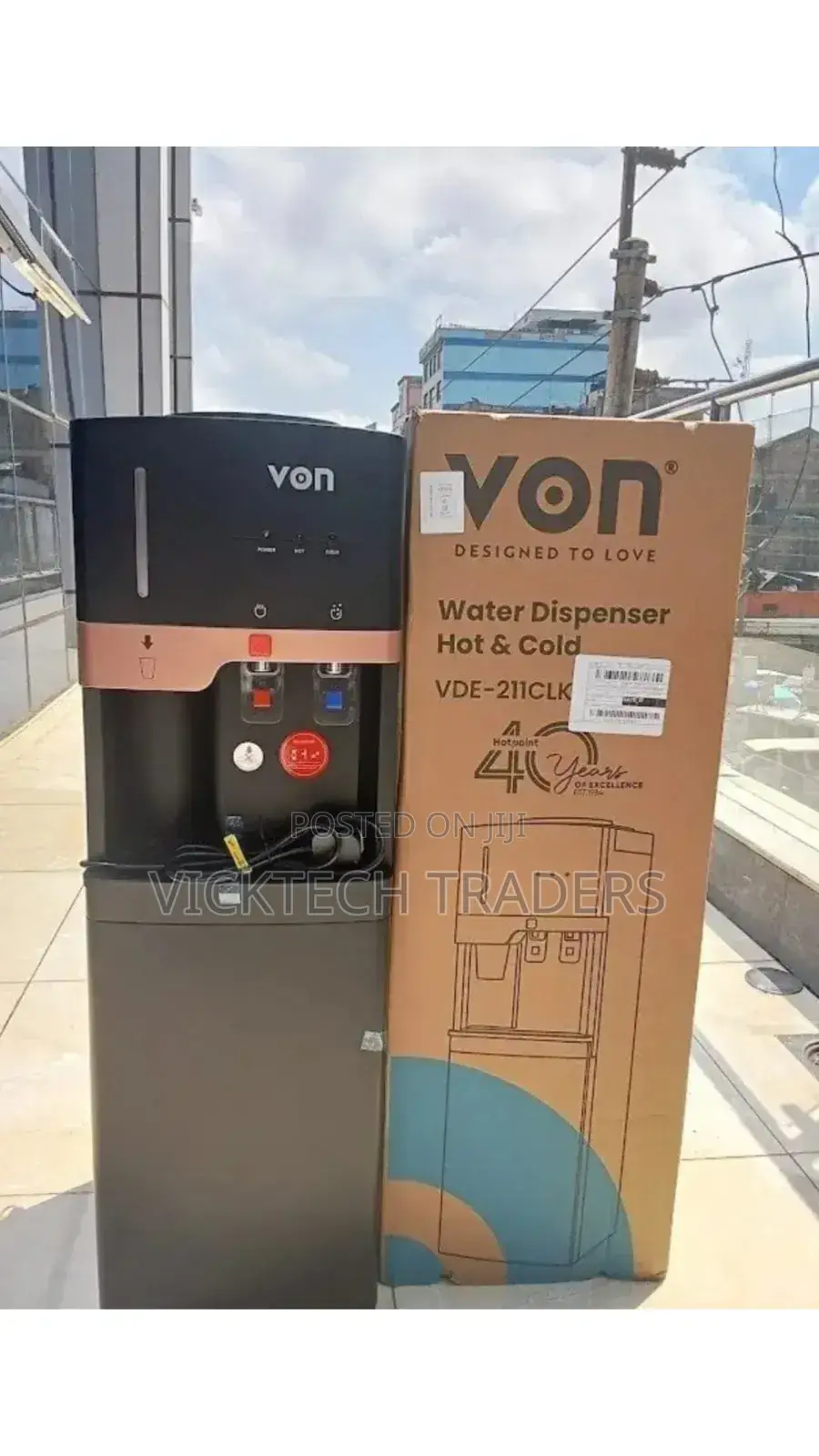 Von Water Dispenser VDE-211CLK,Top Loading
