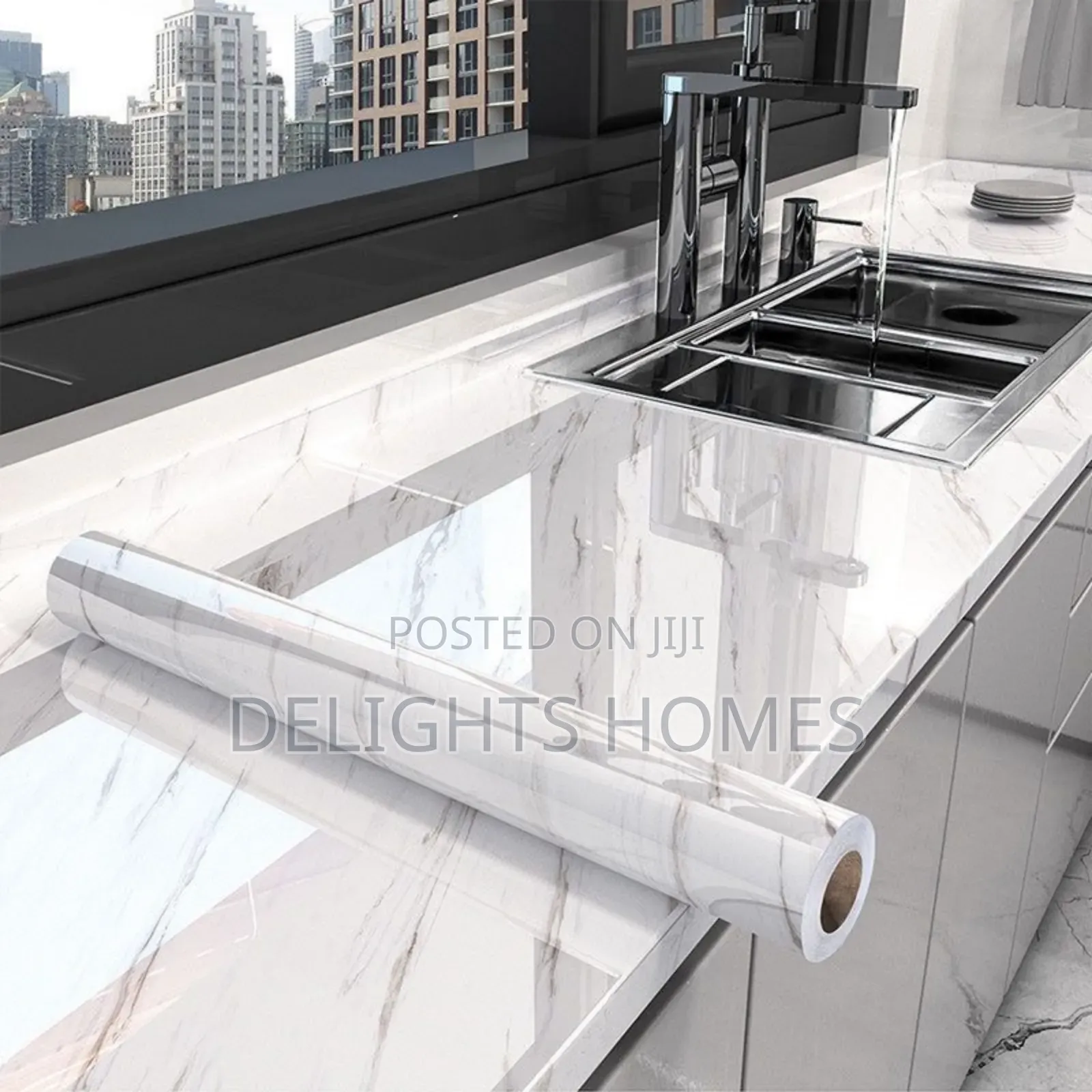 Self Adhesive Marble Contact Paper. _Car
