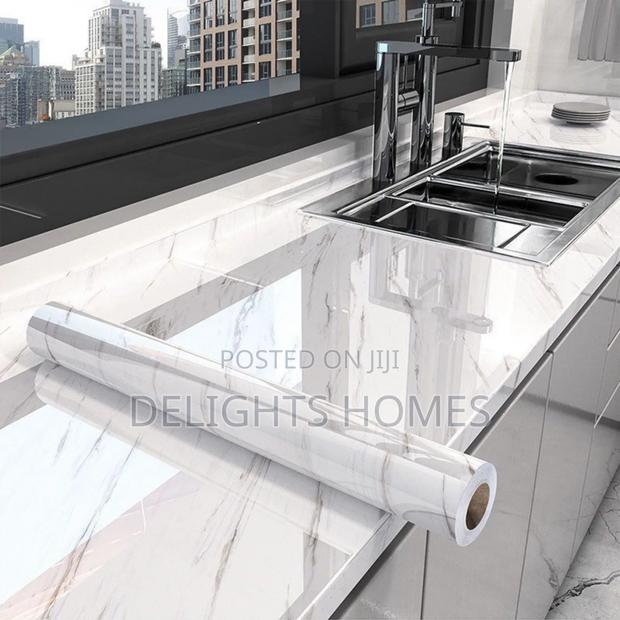 Self Adhesive Marble Contact Paper. _Car