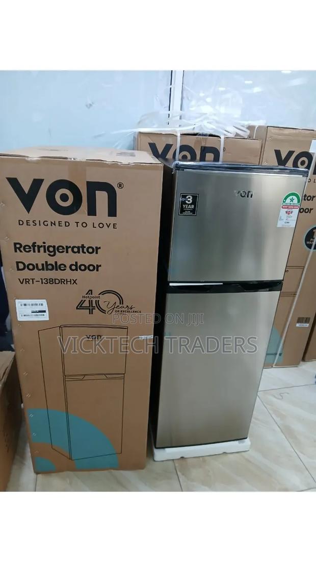 Fridge*VON 138litres Double Door,VRT-138drhx
