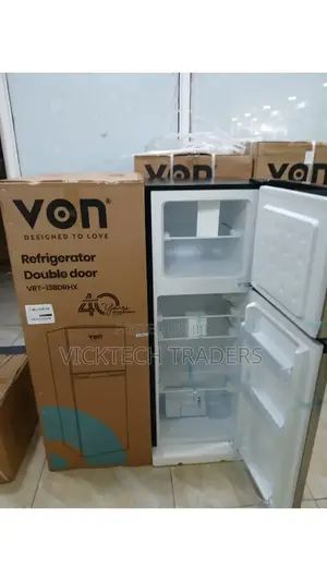 Fridge*VON 138litres Double Door,VRT-138drhx