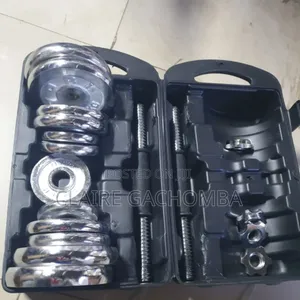 New 20kgs Chrome Dumbbells Set With Case