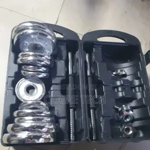 New 20kgs Chrome Dumbbells Set With Case