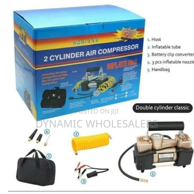 2-Cylinder Air Compressor/Tyre Inflator - main view