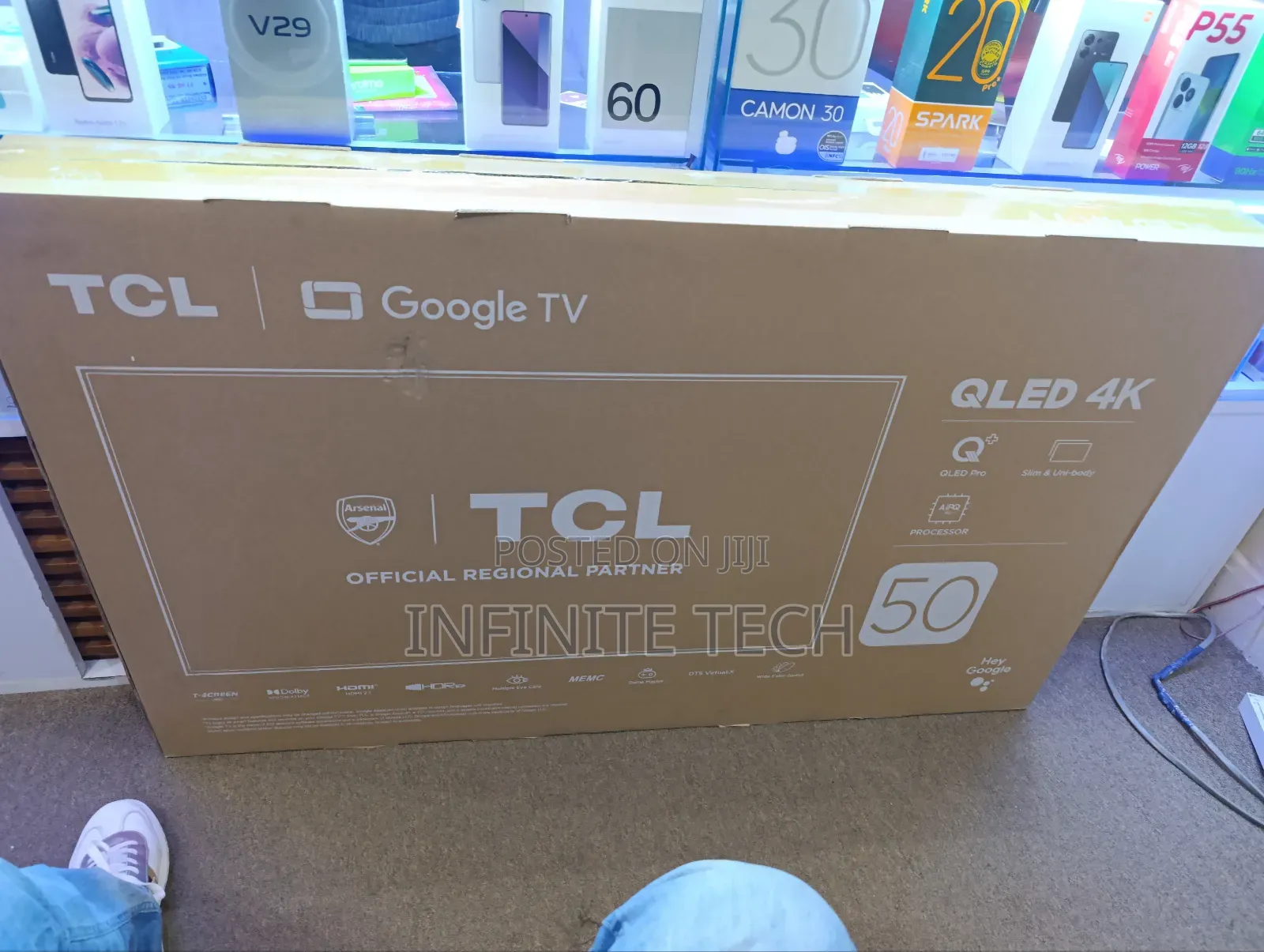 Tcl 50" Inches (C655 50 Inch )Qled Pro Tv 2025 Model