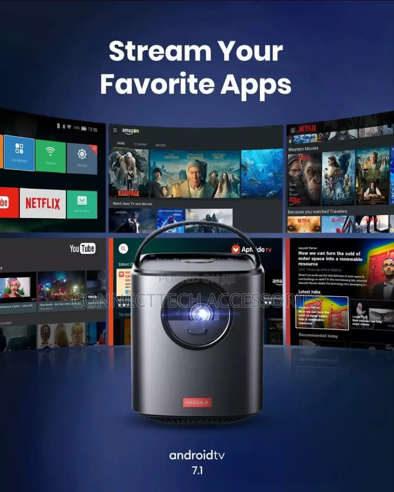 Nebula Anker Mars 3 Air 1080p Mini Projector