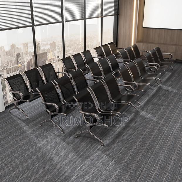 Reception Benches; 3-Link Metallic Office Waiting Bench - thumbnail 9