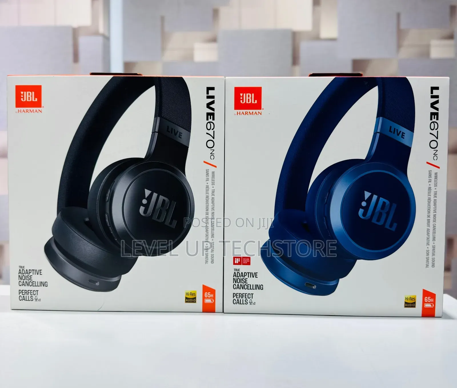 JBL Live 670nc Noise-Cancelling on-Ear Wireless Headphones