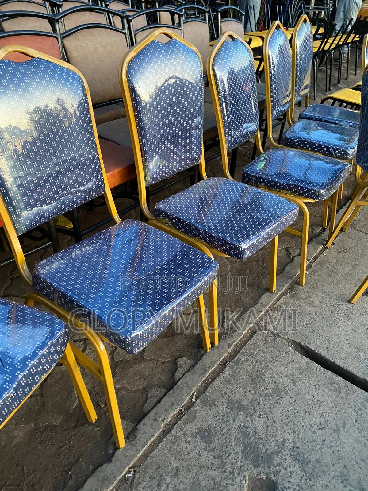 Blue Conference Chairs Made