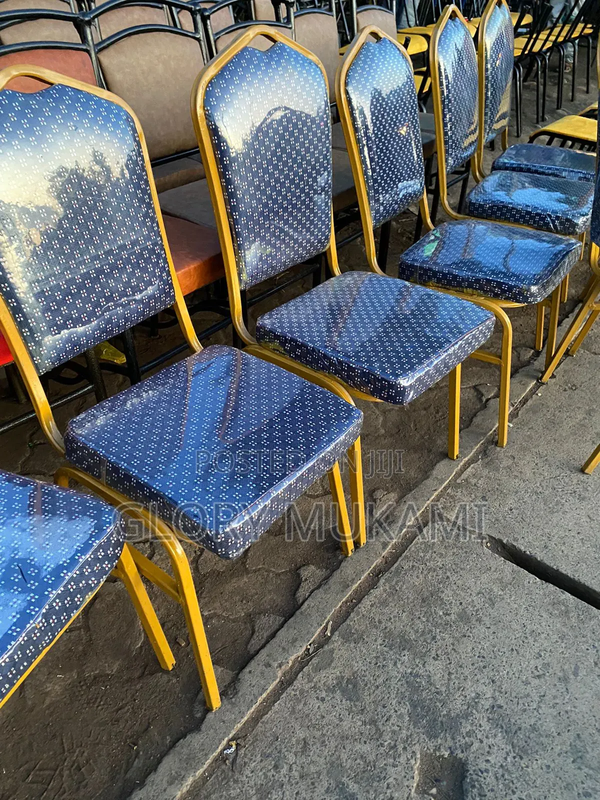 Blue Conference Chairs Made