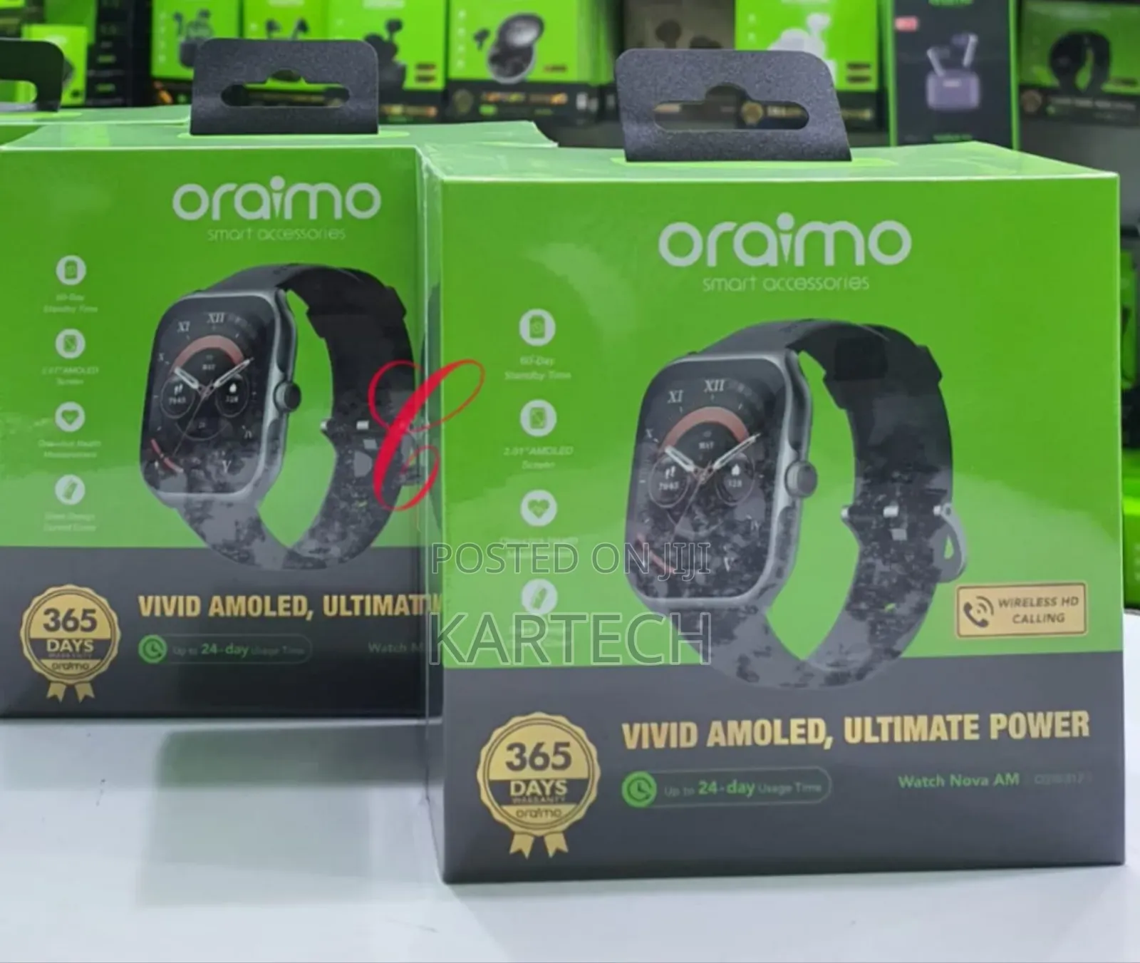 Oraimo Watch Nova AM OSW-812 2.01" AMOLED Screen Curved