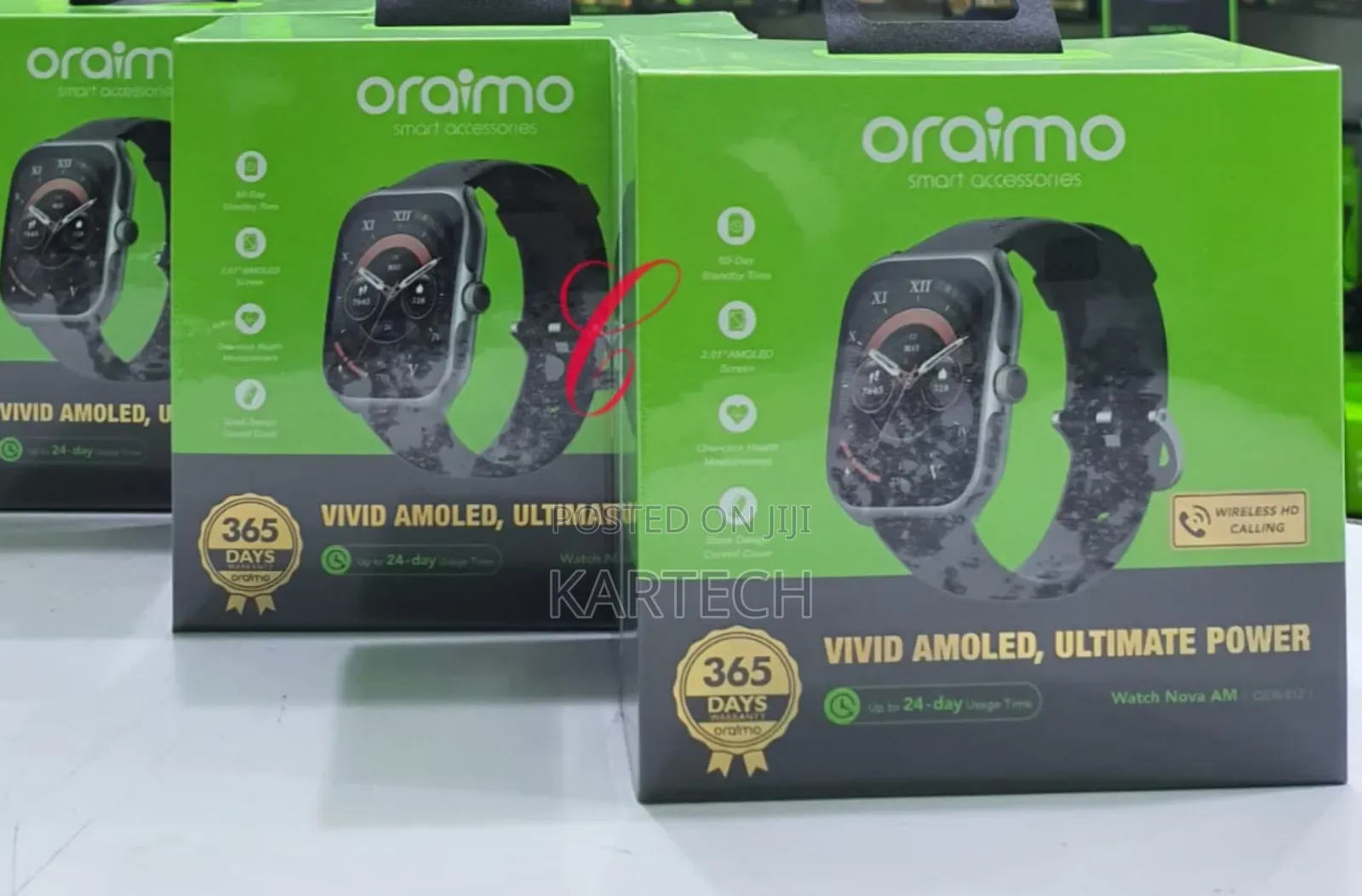 Oraimo Watch Nova AM OSW-812 2.01"AMOLED Screen Curved Cover