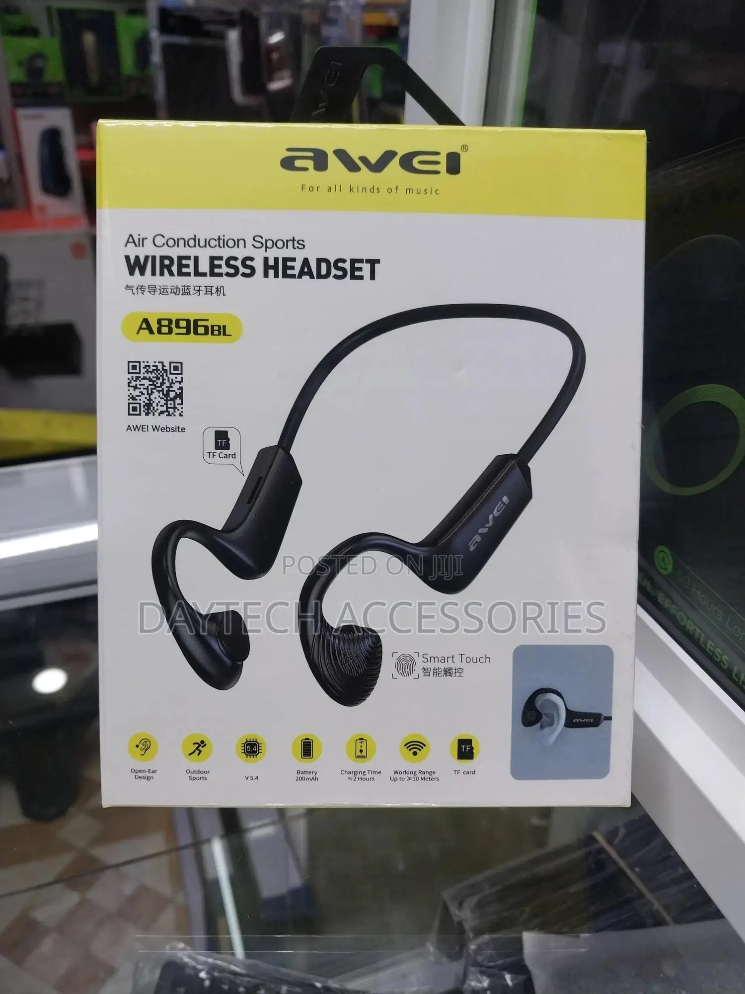 Awei A896bl Air Conduction Sports V5.3 Bluetooth Earphones