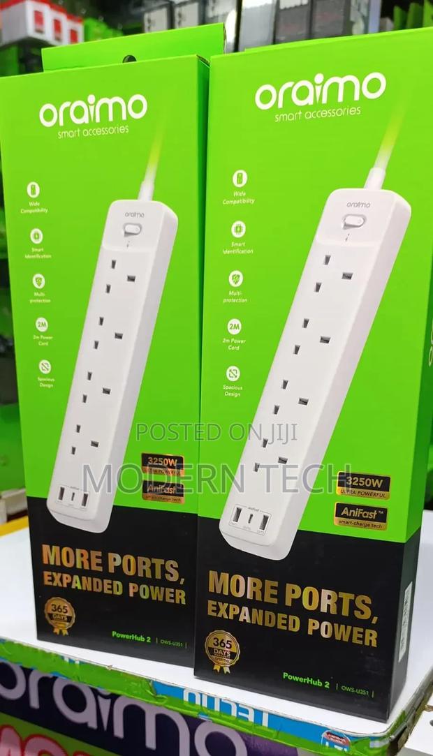 Oraimo Powerhub Smart Fast Charging Extension Socket
