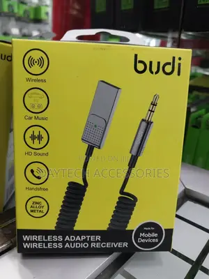 Budi Car 3.5mm Bluetooth Aux Adapter Usb Power Dongle Cable