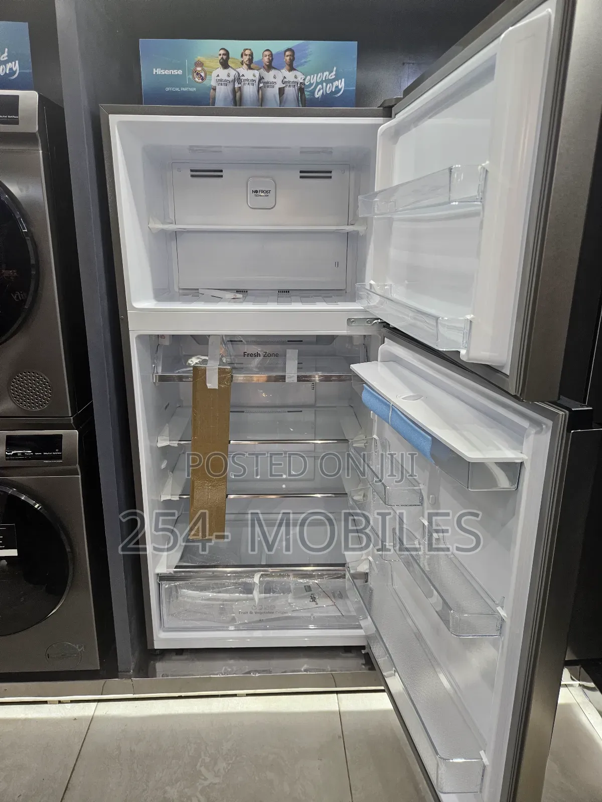 Hisense Top Mount Fridge 510lwith Water Dispenser Ref510dr