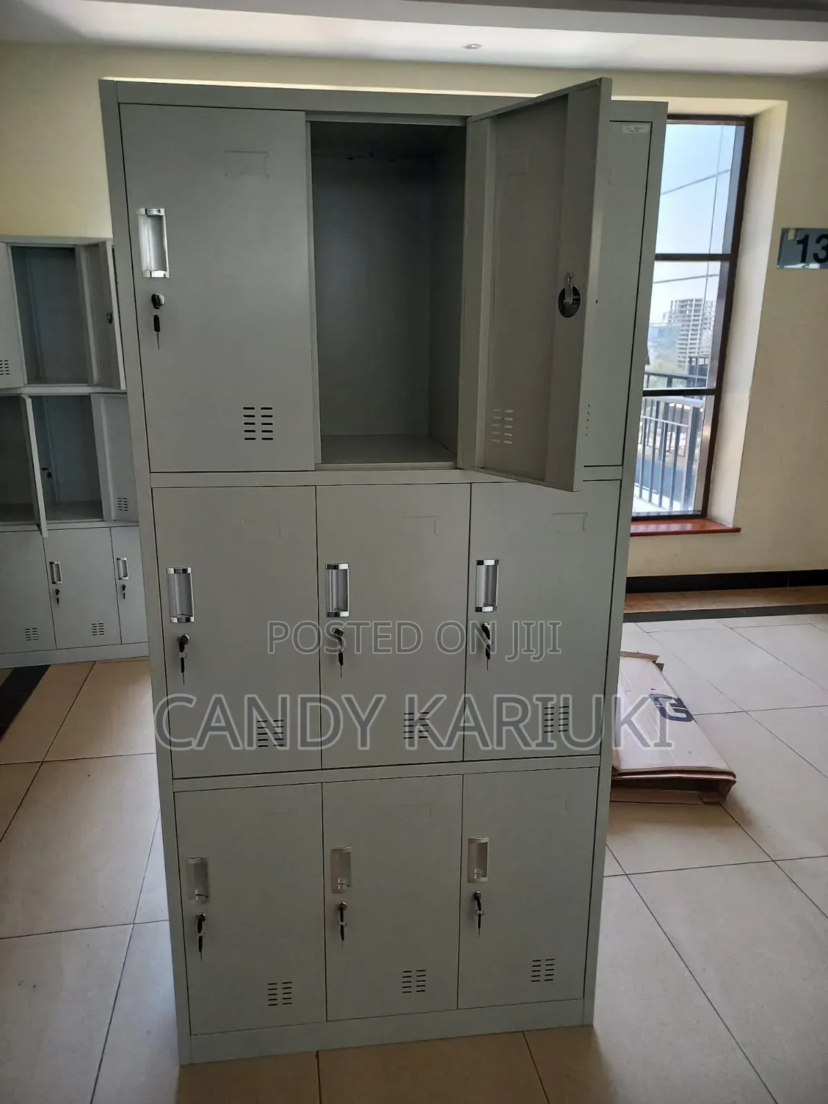 Sports Area Changing Lockers With 9 Compartments