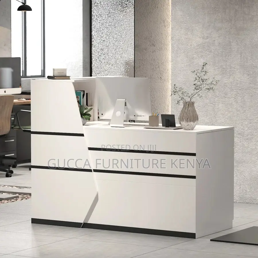 Office Furniture:1600mm L-Shaped Reception Office Desk