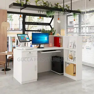 Office Furniture:1600mm L-Shaped Reception Office Desk