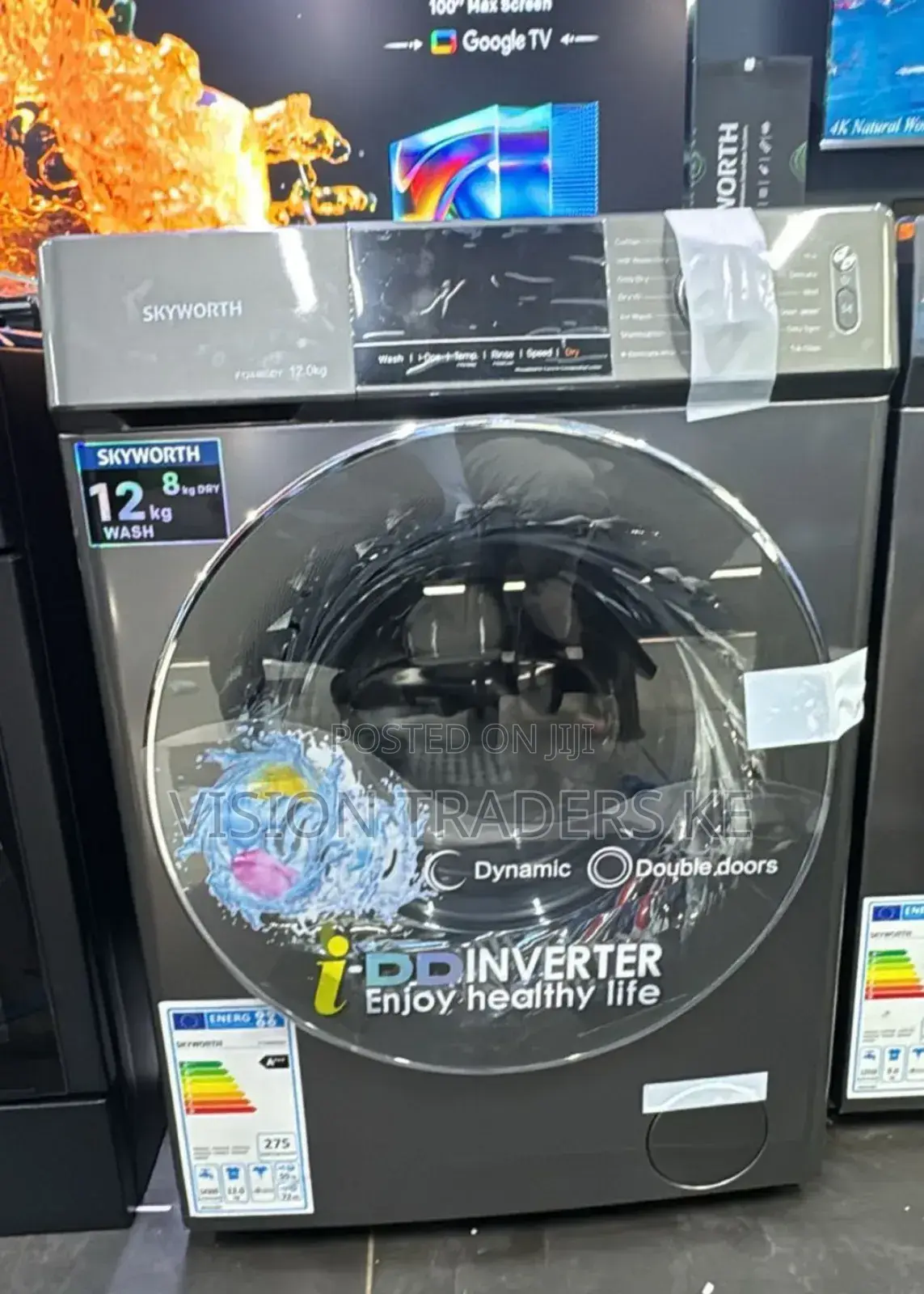 Skyworth 12kgs/8kgs Wash and Dry Front Load Washing Machine