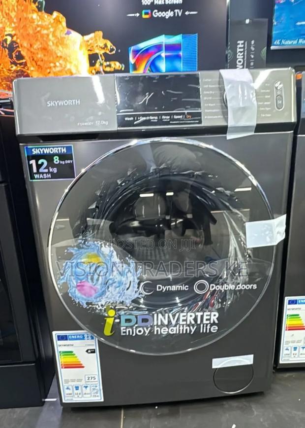 Skyworth 12kgs/8kgs Wash and Dry Front Load Washing Machine