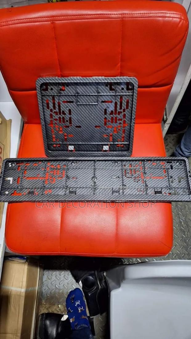 Digital Ntsa Numbers Plates Holders in Carbon Finish Style