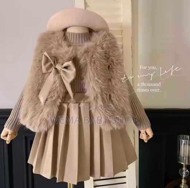 3pcs Girls Dress Set (1 to 6yrs)