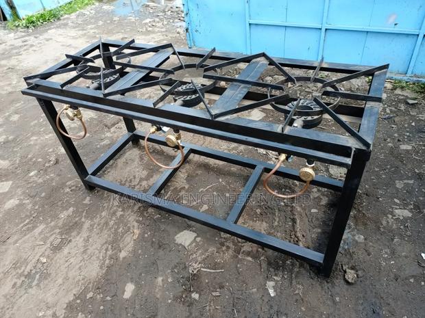 3 Burner Cooker Mild Steel Make - main view