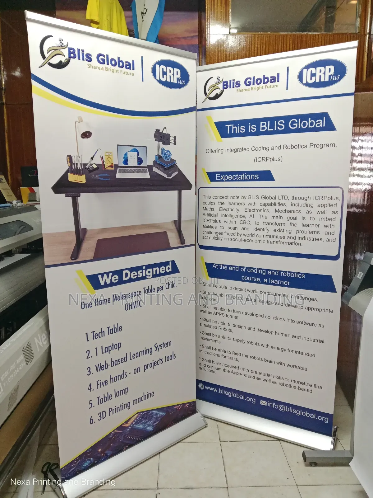 Roll-Up Broadbase Banner 85cm by 200cm