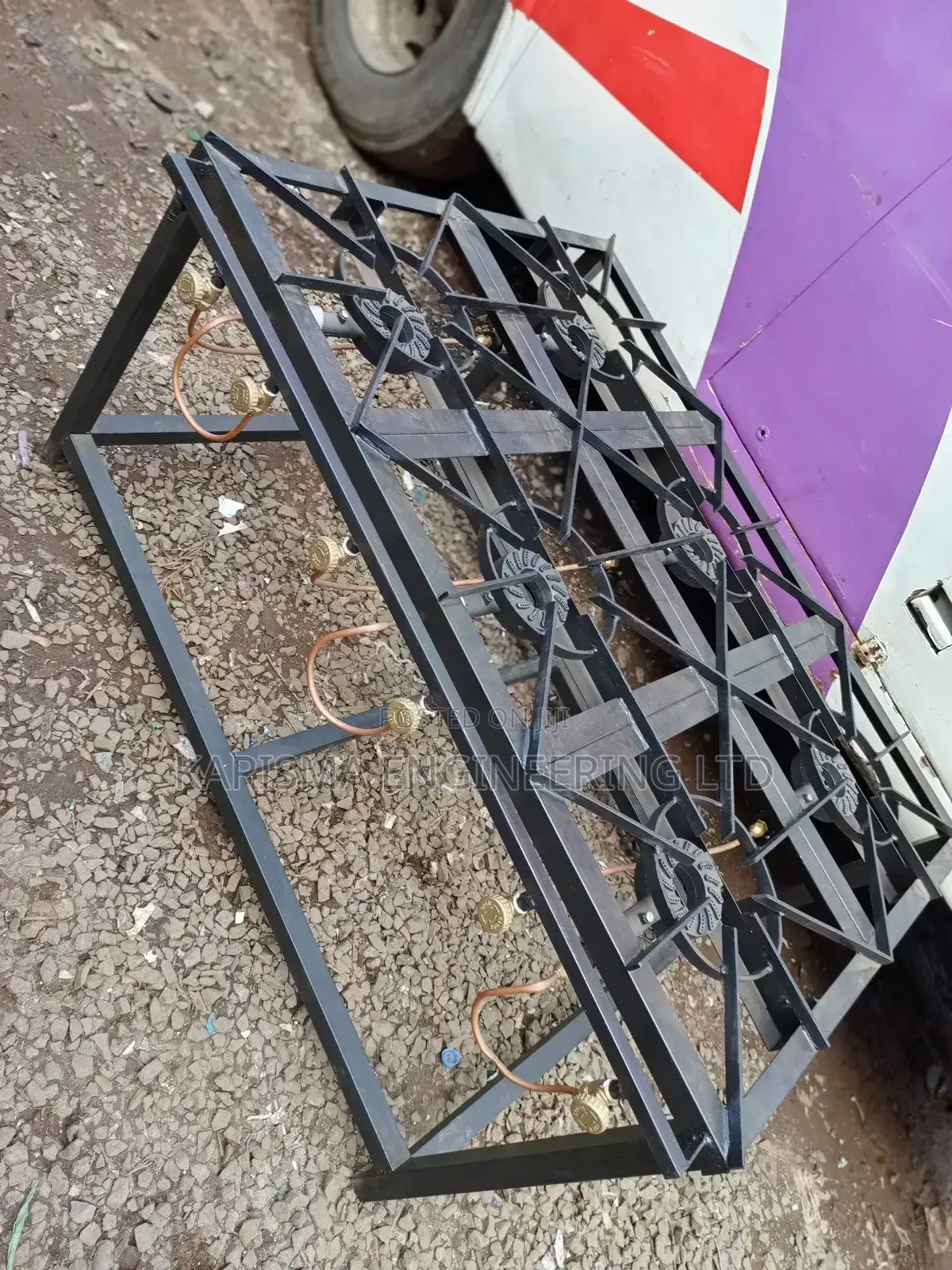 6 Burner Mild Steel Cooking Range