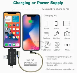 Multifunction Adapter -USB-C/USB-A / Lightning Card Reader