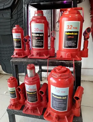 Red Steel Hydraulic Fulcrum Hydraulic Jack Different Tonnes