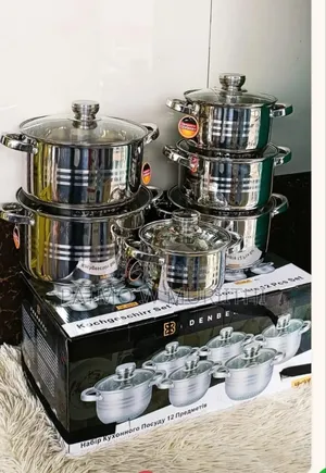 Edenberg Stainless Steel Cookware 12pcs Induction Sufuria