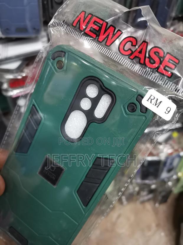 Case for Redmi 9 Hybrid Armor Shockproof Polycarbonate-Green - thumbnail 3