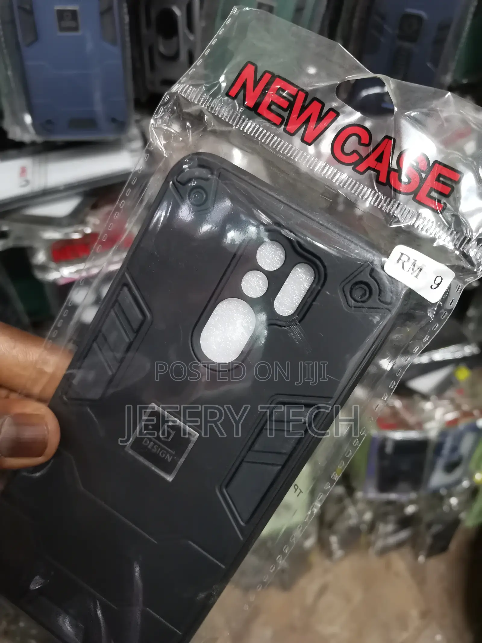 Redmi 9, Armor Case Hybrid Shockproof Cover, Black