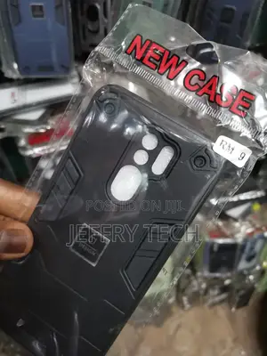 Redmi 9, Armor Case Hybrid Shockproof Cover, Black