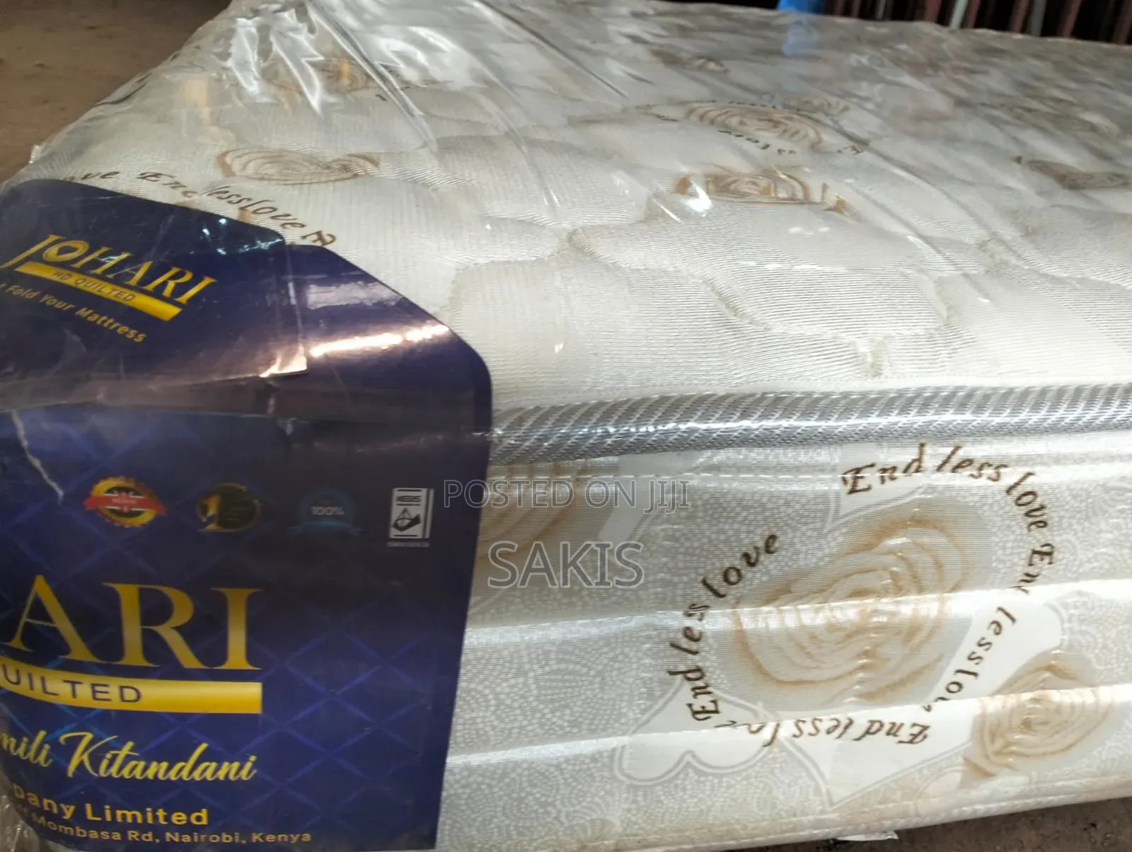 Vuma! 5 X 6 X 8 High Density Quilted Johari Mattresses. Free Delivery
